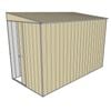 Build-a-Shed 1.5 x 3 x 2m Sliding Door Tunnel Shed - Cream