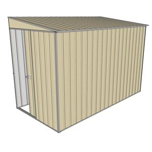 Build-a-Shed 1.5 x 3 x 2m Sliding Door Tunnel Shed - Cream