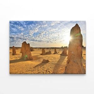 The Pinnacles Desert Western Australia Sunset  Print 100% Australian Made 90 x 60cm  (Stretched)