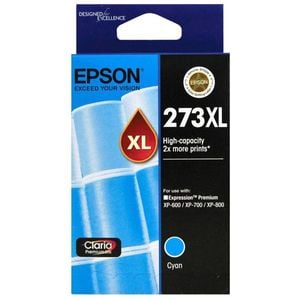 Epson GENUINE Original Epson 273XL Cyan Ink Cartridge High Capacity Claria T275292