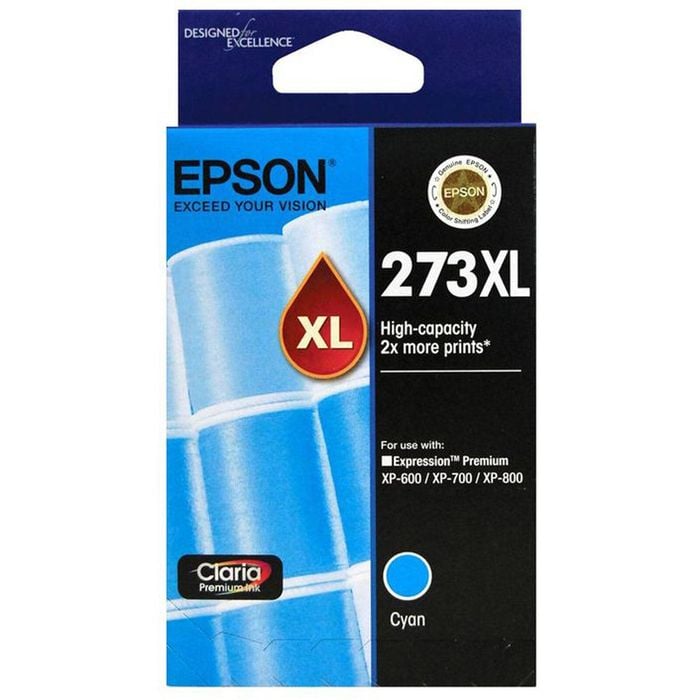 Epson GENUINE Original Epson 273XL Cyan Ink Cartridge High Capacity Claria T275292