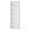 Costway 6-tier Open Bookcase 178cm Display Shelf Storage Organizer White