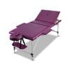 Zenses  Massage Table Portable  Aluminium Beauty Therapy  Bed Purple