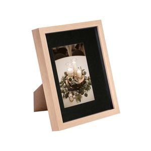 Nicola Spring Shadow Box Frame - 8 x 10" with 4 x 6" Mount - Light Wood