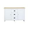 Ari Modern Sideboard Dresser Storage Cabinet - Oak & White