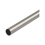 Pillar 16mm x 2.0m Brushed Chrome Curtain Rod