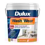 Dulux 15L Antique White U.S.A. Low Sheen Ready To Go Colour Wash&Wear Interior Paint