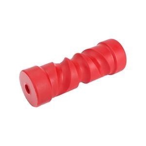Sunrise Poly Soft Roller 6" Self Centering Roller 17mm Bore Red - Brps322