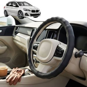 Australian Goose Steering Wheel Cover for BMW 2 Series 2014 - 2020 (F45 Active Tourer) Circle Black