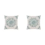 2PK Linen House 65x65cm Thalia Blue European Pillowcase