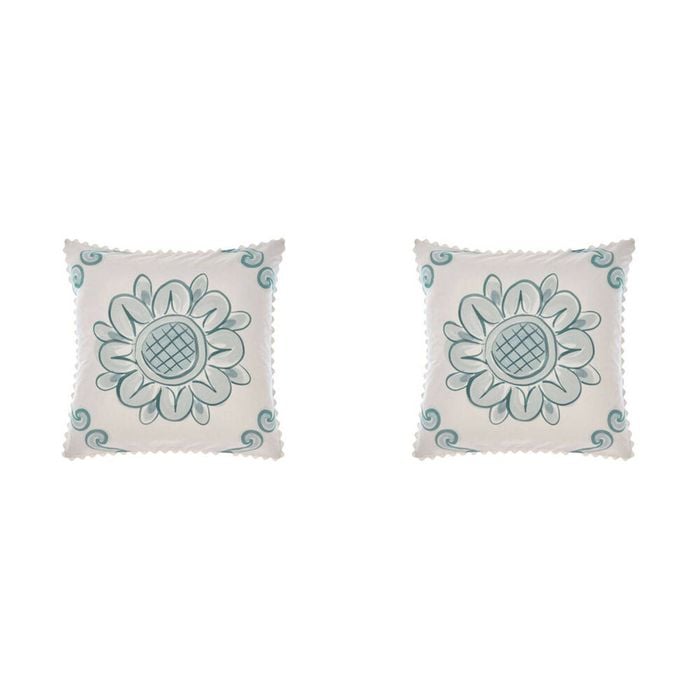 2PK Linen House 65x65cm Thalia Blue European Pillowcase