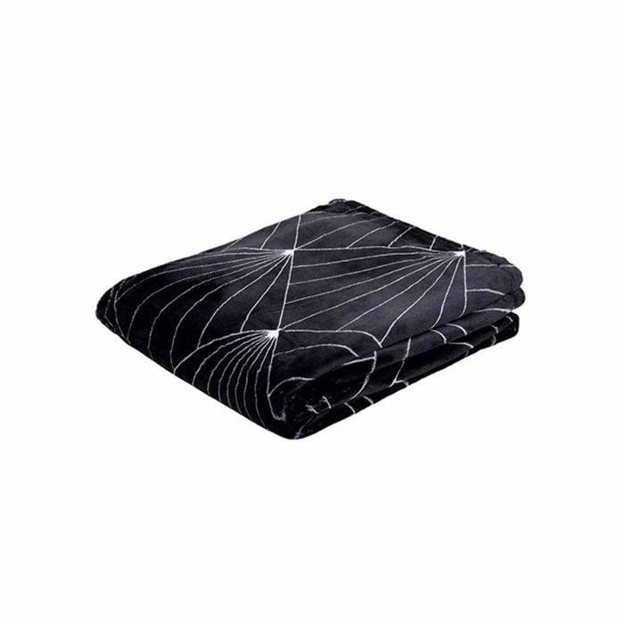J.Elliot Celeste Flannel Throw Rug Black