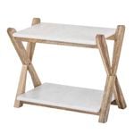 Academy Eliot Two Tier Serving Board Natural & White 38x18x30cm
