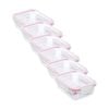6PK Lemon and Lime Yorkshire Glass Rectangle Clip Seal Container 1L Food Safe