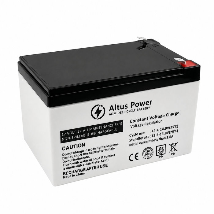 Altus 12V 12ah AGM Battery Deep Cycle SLA Lead Acid Battery
