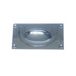 Delf 88 x 50mm Satin Chrome Flush Drop Handle