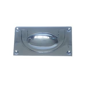 Delf 88 x 50mm Satin Chrome Flush Drop Handle