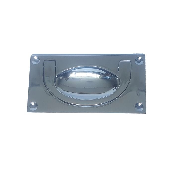 Delf 88 x 50mm Satin Chrome Flush Drop Handle