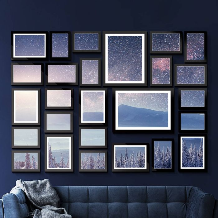 Artiss Photo Frames 26PCS 8x10in 5x7in 4x6in 3.5x5in Wall Mounted Black
