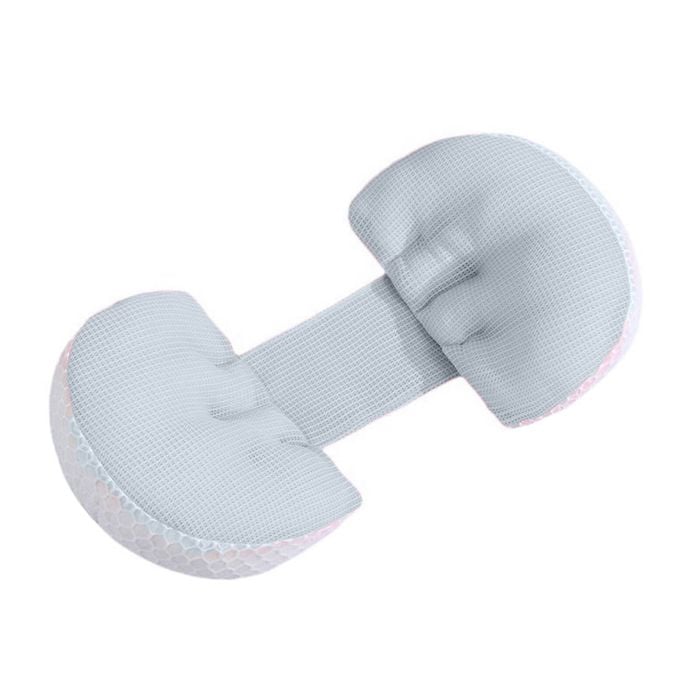 Catzon Pregnancy Pillow Detachable Cover Back Hips Legs Support-blue