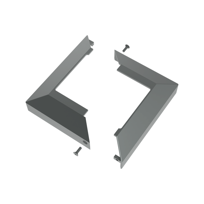 ProtectorAl 100 x 100mm Monument Aluminium 2 Part Flanged Post Domical Cover Plate