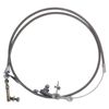 Cal Custom Flexible Kickdown Cable Kit Chrysler 904 Braided Stainless Steel
