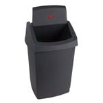 Willow 50L Charcoal Swing & Stay Bin