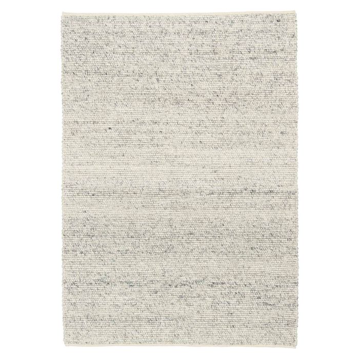 Loopsie-400cm X 300cn-mackenzie Ivory Blue Marbled Wool Rug