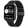 Smart Watch Bluetooth Call Fitness Tracker Heart Rate Blood Oxygen Monitor Lcd Display Black Mesh