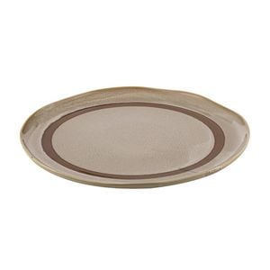 Ladelle Haven 33cm Porcelain Round Platter - Caramel/Taupe