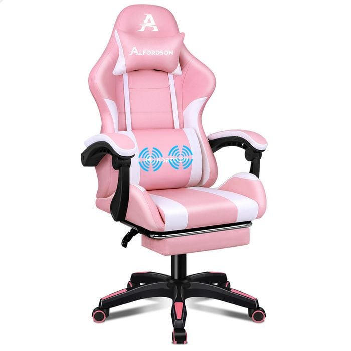 Computer Chairs Pink Gaming Chair Afterpay ALFORDSON Massage - Main Image