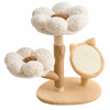 Four Seasons Natural Wood Flower Cat Tree -winter