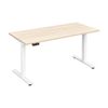 Lorell Sit-to-Stand Two-Tier Table/Desk Frame & Desktop Large Elm 183cmx76cm