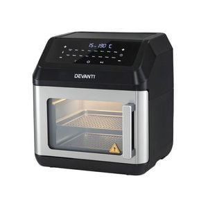 Devanti Air Fryer 13L LCD Fryers Oven Black