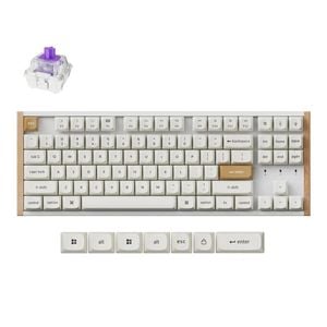 Keychron K8 He Magnetic Tkl Keyboard (white) (gateron Nebula Switch) [special Ed]