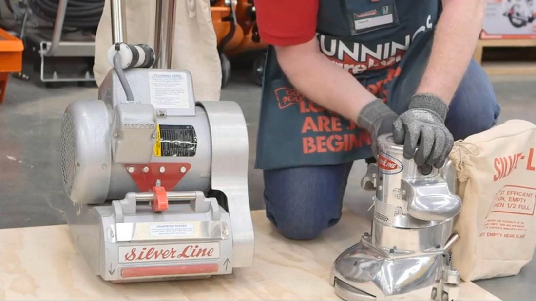 Two sanding machines