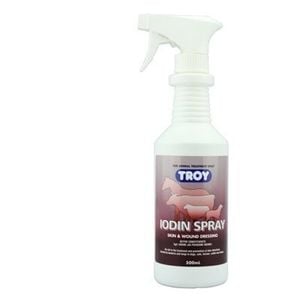 Troy Iodin Antiseptic And Wound Spray Anti Bacteria Anti Fungi 500ml