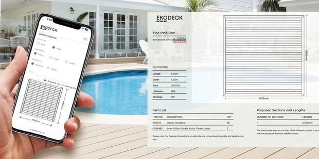 Ekodeck deck planner.