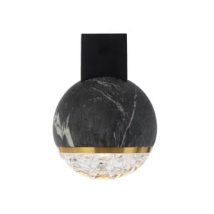 Telbix Black/Clear Oneta Wall Lamp
