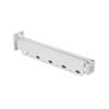 Practa White Wall Mounted Extendable Folding Clothes Rail