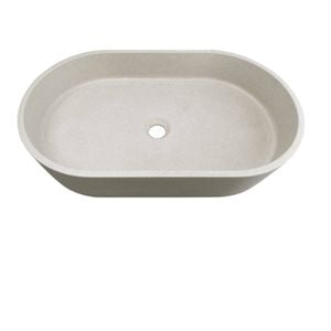 Attica 600 x 350mm Concrete Sand Oval Basin