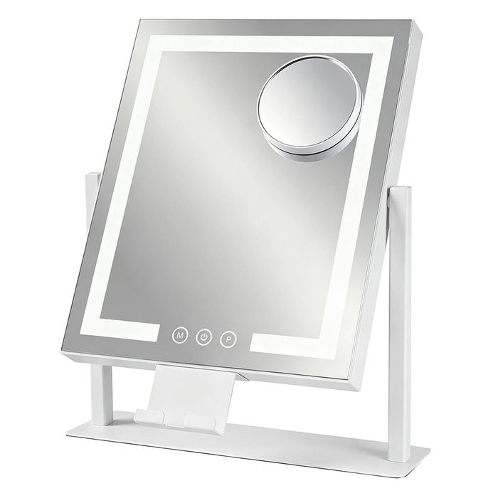 Yezi Vanity Mirror With 3 Color Lights 15X Magnifier Touch Dimmable White