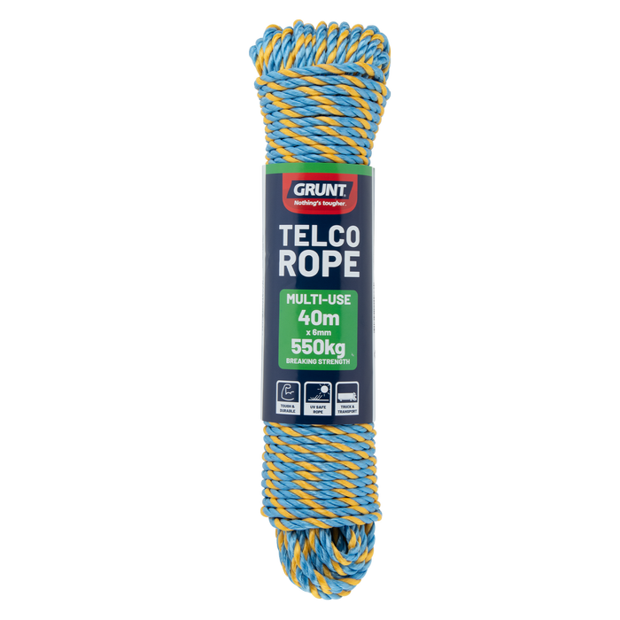 GRUNT 6mm x 40m Telco Rope