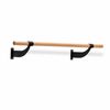 Costway Wall Mount Ballet Barre System Solid Wood Single Dance Bar