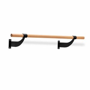 Costway Wall Mount Ballet Barre System Solid Wood Single Dance Bar