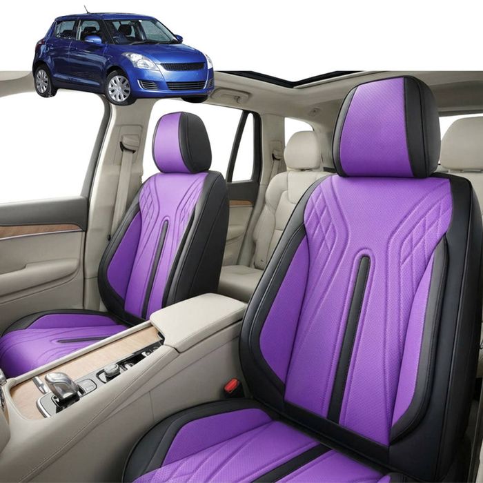 Australian Goose Front Seat Covers for Suzuki Swift 2011 - 2017 (FZ) - PU Leather, Purple (2pc)