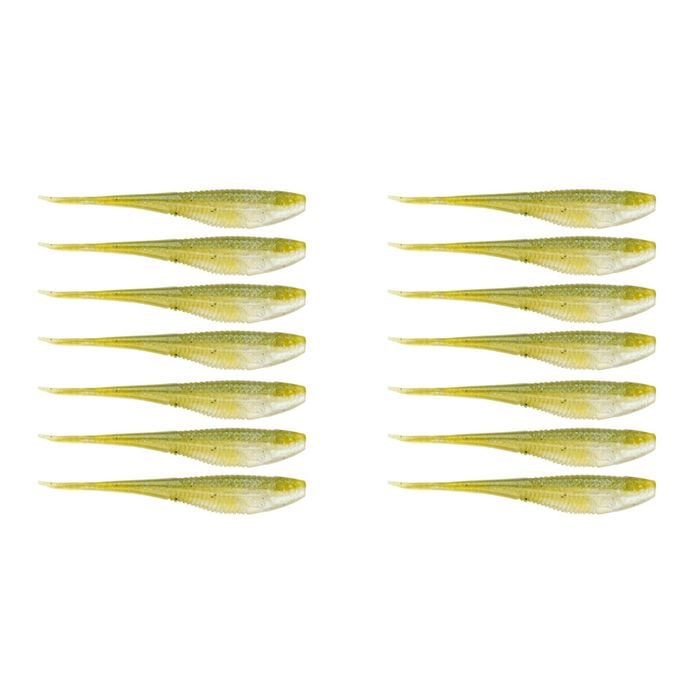 2x 7PK 3.75In Rapala Crush City The Jerk Plastic Minnow Lures -Pearl Watermelon