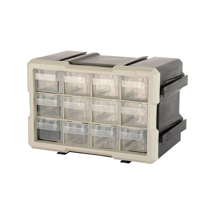 Montgomery Grey Interlocking 12 Drawer Organiser