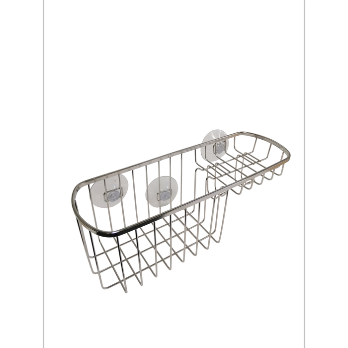 Barelli Small Stainless Steel Suction Basket Caddy