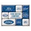 9pc Nostalgic Art Ford Logo Evolution 2.2cm/4.5cm Magnet Set Home Fridge Decor